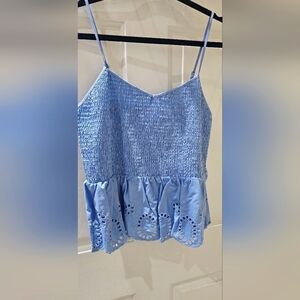 No Boundaries Juniors Smocked Babydoll Tank Top XL